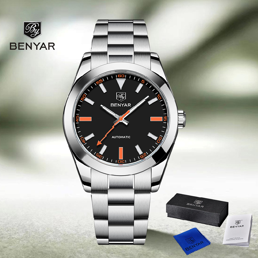 Mens Mechanical Watch - 2026 새로운 BENYAR 디자인 브랜드 패션