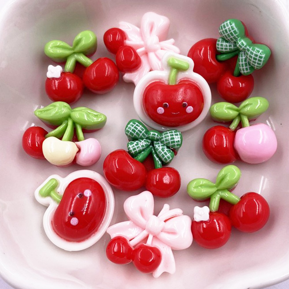 Paradise Jewelry & Watches Llc Miami - 24pcs 다채로운 Kawaii 만화 Bowknort 레드
