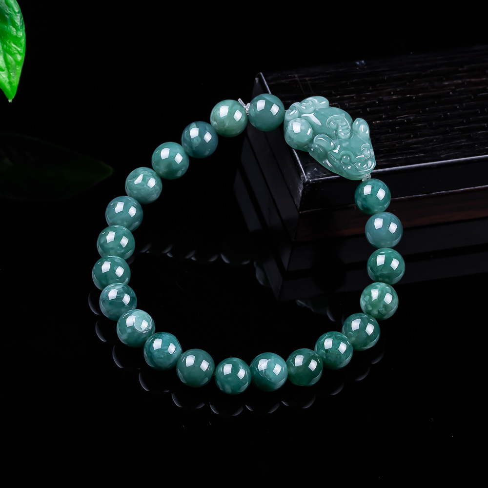 Jewelry & Watches Spółka Z Ograniczoną Odpowiedzialnością Sp Z Oo - 천연 버마산 경옥 픽시우 팔찌 빈티지