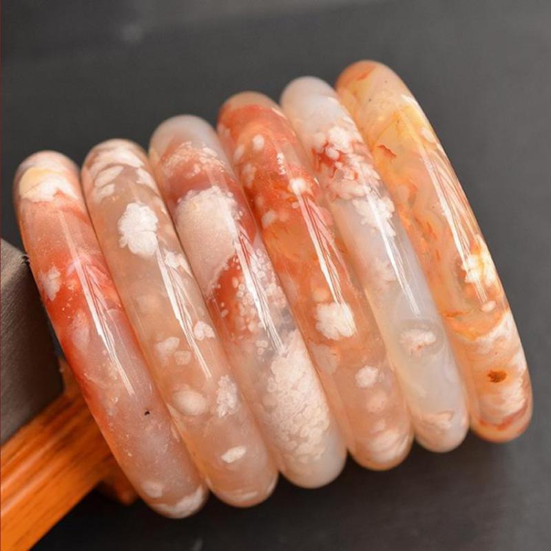 Gemstone Bracelet Healing - 여성용 꽃 마노 팔찌, 치유의 보석,