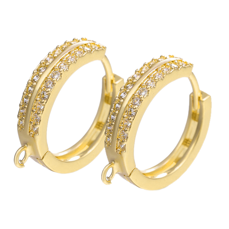 Hoop Earrings - Juya 2 4 개/몫 DIY 18K