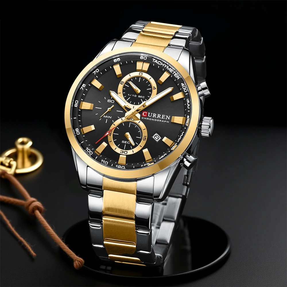 Jewelry For Watches - CURREN 캐주얼 쿼츠 크로노 스포츠 시계