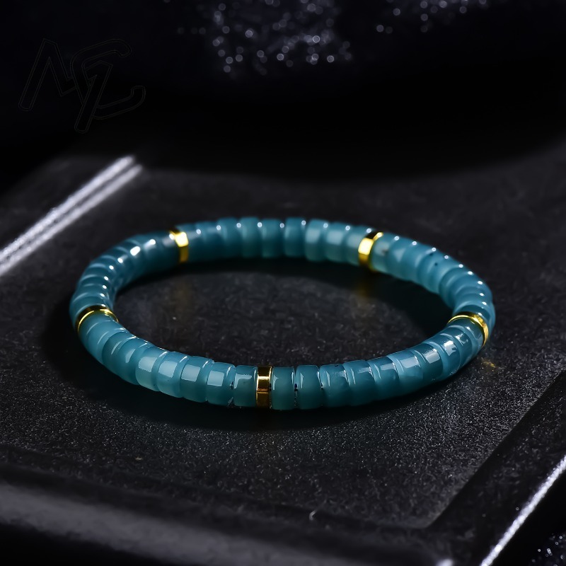 Jewelry & Watches Spółka Z Ograniczoną Odpowiedzialnością Sp Z Oo - 천연 비취 블루 워터 주판 비즈