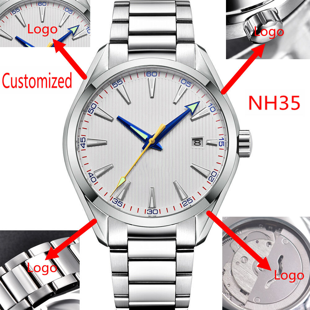 Mens Mechanical Watch - 맞춤형 로고 41mm 남성용 미요타/NH35 오토매틱