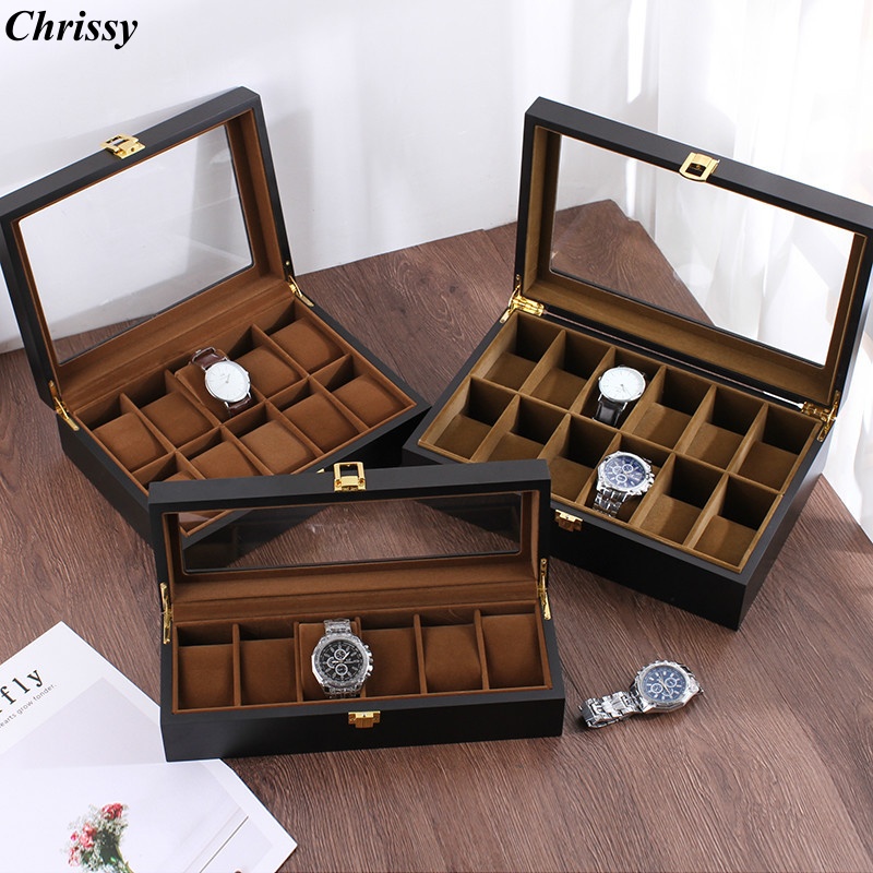 Jewelry Box That Holds Watches - 수제 고급 원목 6/10/12칸 시계 보관함