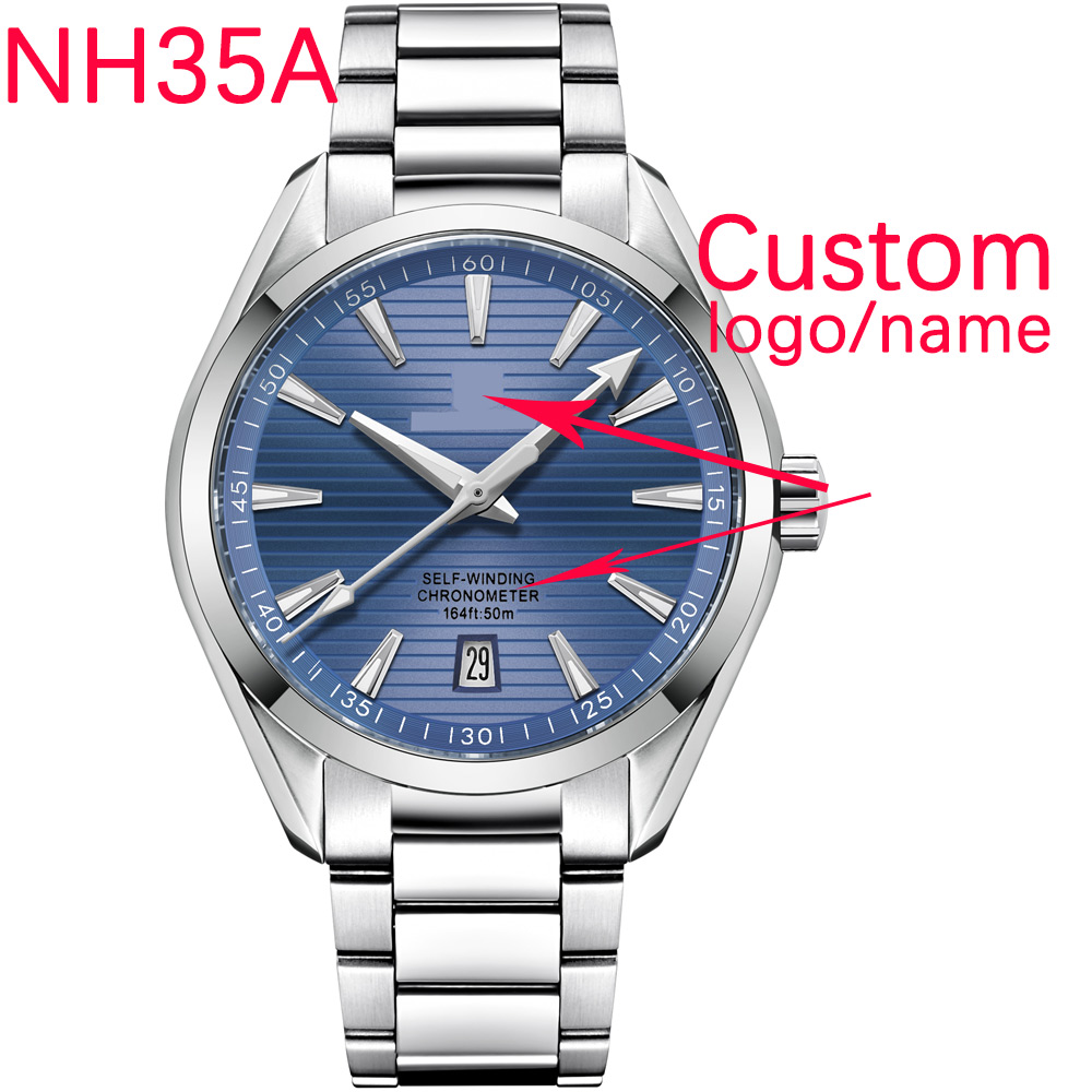 Mens Mechanical Watch - 럭셔리 NH35 무브먼트 커스텀 로고 41mm
