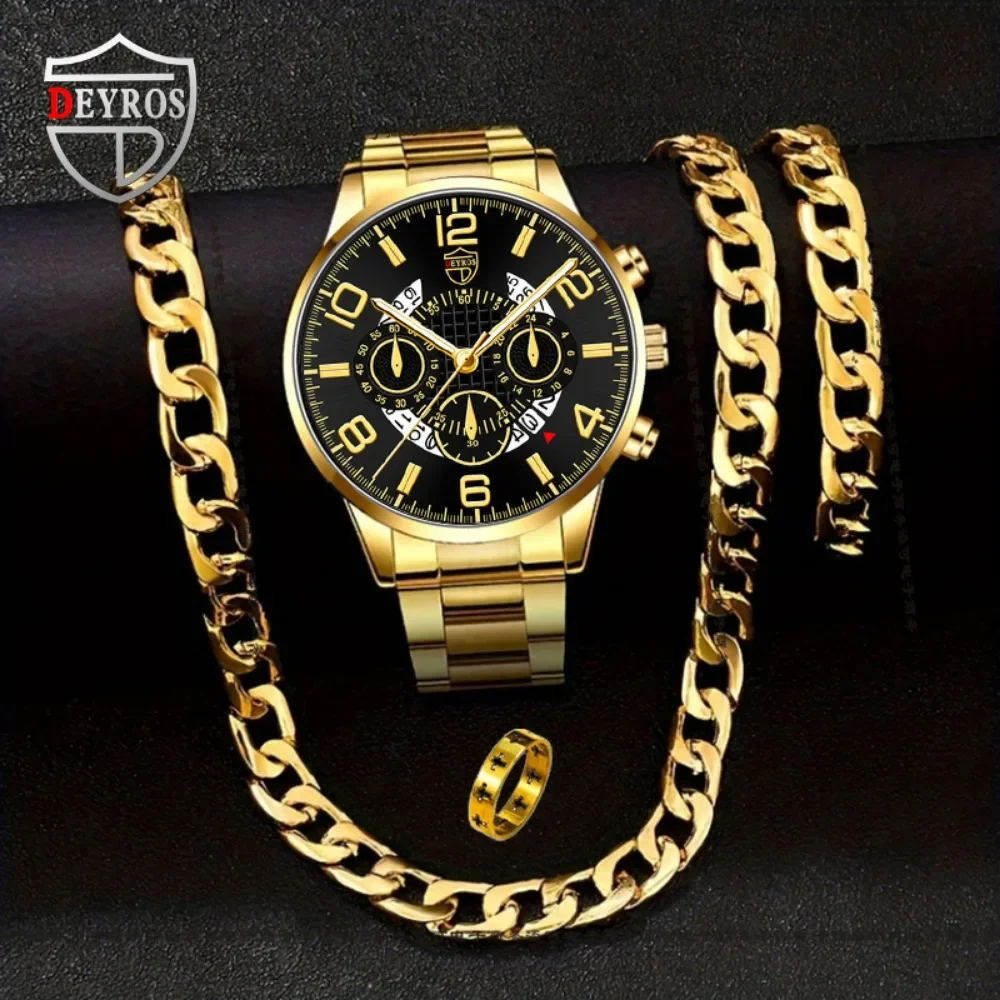 Best Jewelry Watches - 4개/대 남성 캐주얼 시계 합금 아날로그
