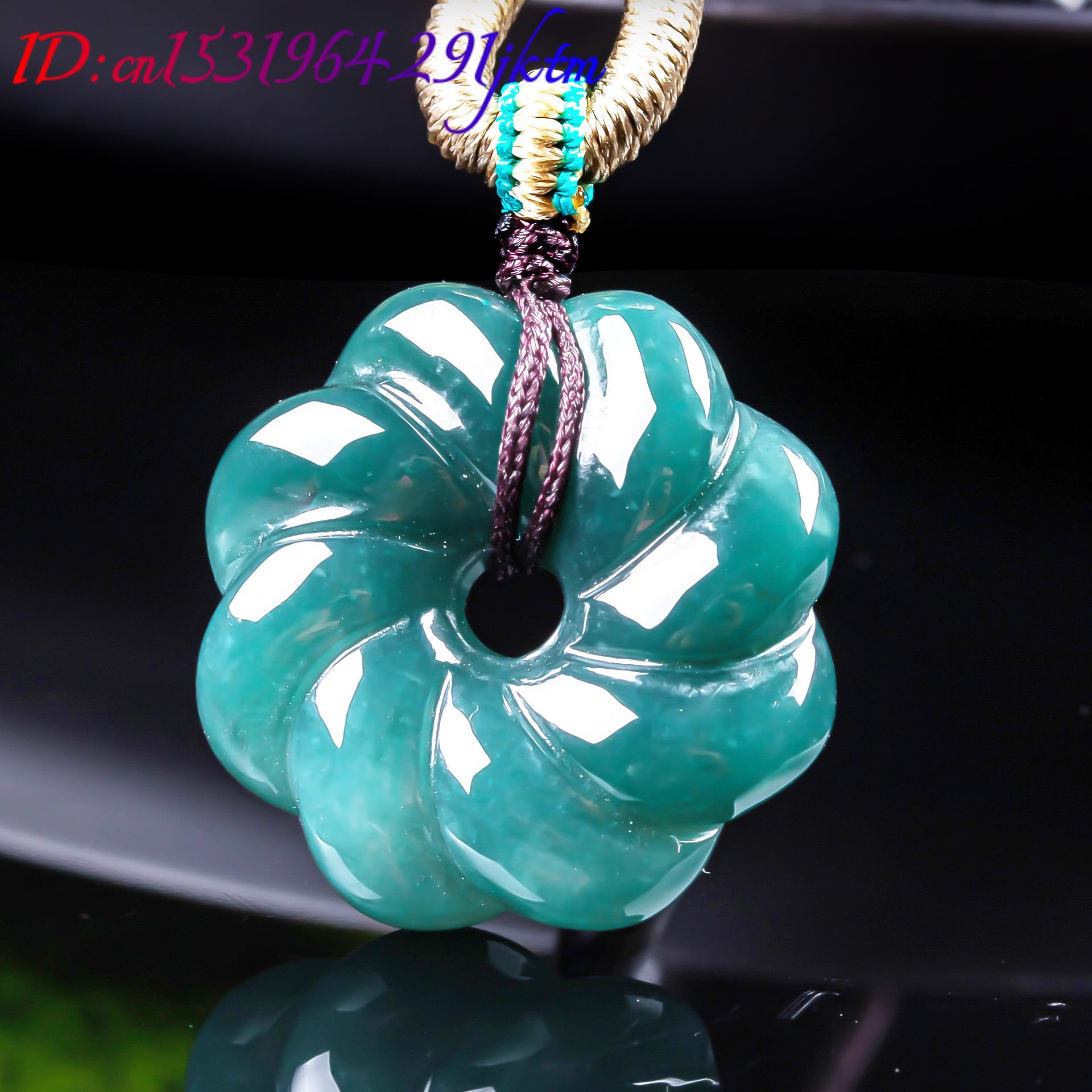 천연 버마산 비취 꽃 모양 펜던트 목걸이 액세서리 보석 - Jewelry & Watches Spółka Z Ograniczoną Odpowiedzialnością Sp Z Oo 리뷰 및 가격
