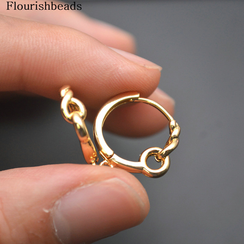 30개 트위스트 라운드 서클 18K 골드 컬러 후프 귀 - Hoop Earrings 리뷰 및 가격