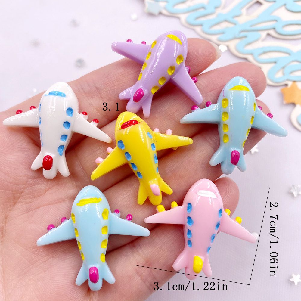 10PCS 혼합 수지 다채로운 만화 항공기 플랫 백 스 - Paradise Jewelry & Watches Llc Miami 리뷰 및 가격