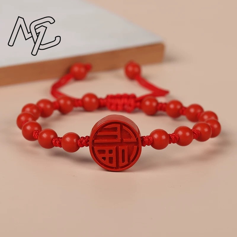 진짜 적색 주홍색 사자춤 팔찌 구슬 팔찌 천연석 보석  - Gemstone Bracelet Healing 리뷰 및 가격