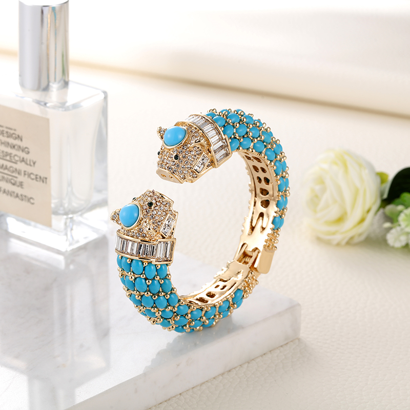 샐리의 파라다이스 동물 팔찌 금도금 팔찌 커프 쥬얼리  - Paradise Jewelry & Watches Llc Miami 리뷰 및 가격