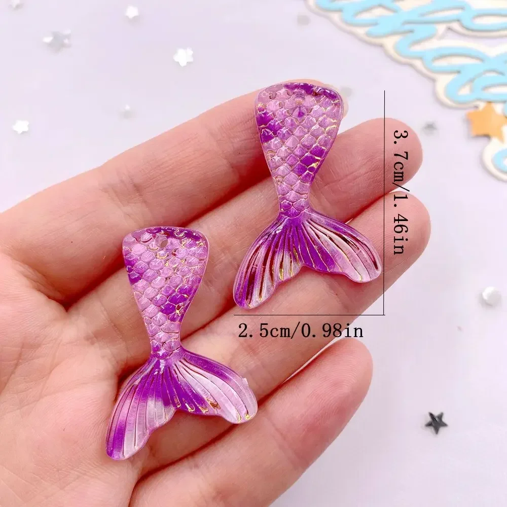 10개 반짝이는 컬러풀 레진 인어 꼬리 플랫백 라인스톤 - Paradise Jewelry & Watches Llc Miami 리뷰 및 가격