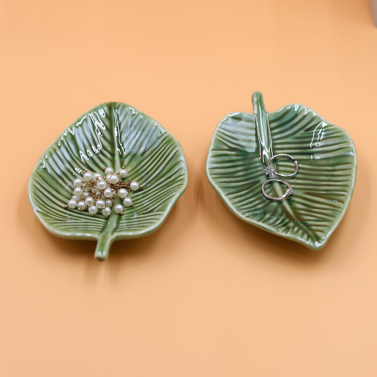반지, 귀걸이, 팔찌 및 열쇠용 잎 모양의 보석 정리함 - Hoop Earrings 리뷰 및 가격