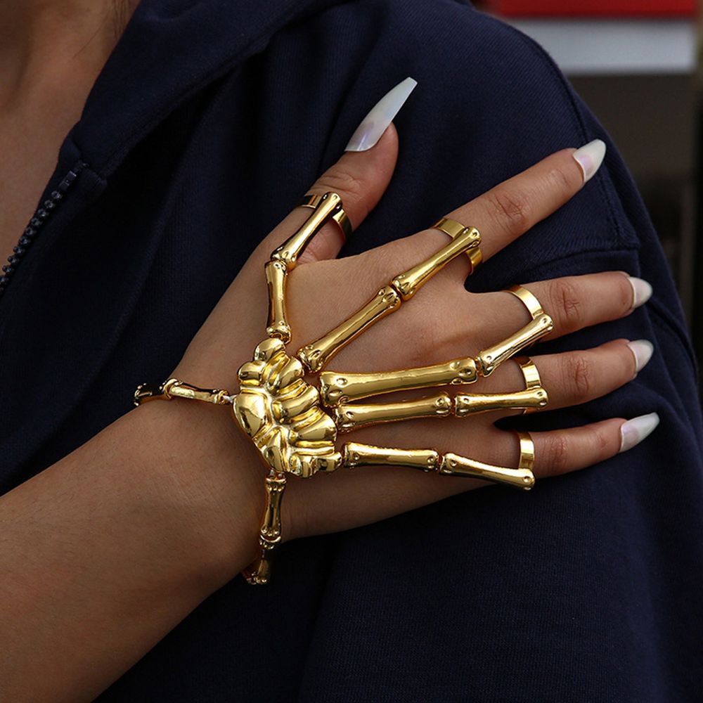 메탈 손목밴드 파티 펑크 고딕 조절 가능 할로윈 뱅글  - Gothic Skull Ring 리뷰 및 가격