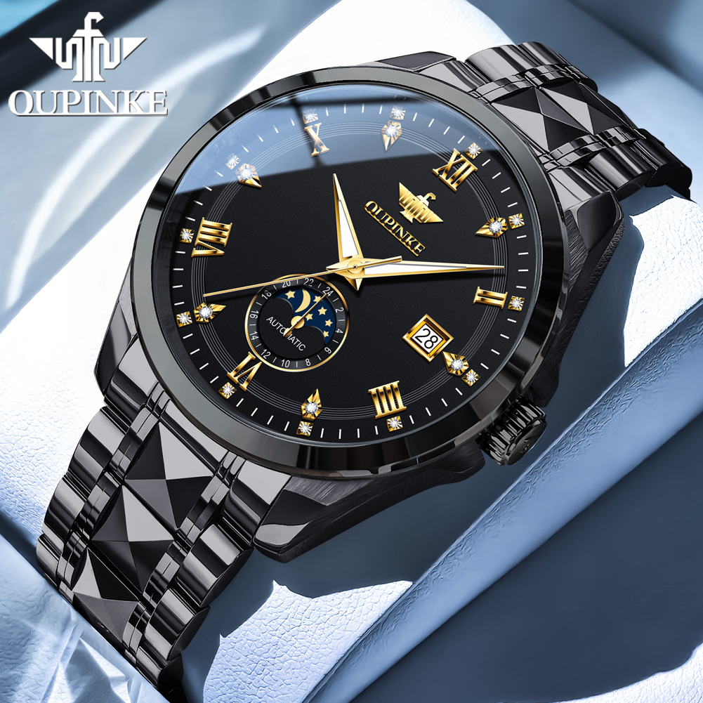 OUPINKE 3265 남성용 시계 문페이즈 방수 날짜 - Mens Mechanical Watch 리뷰 및 가격