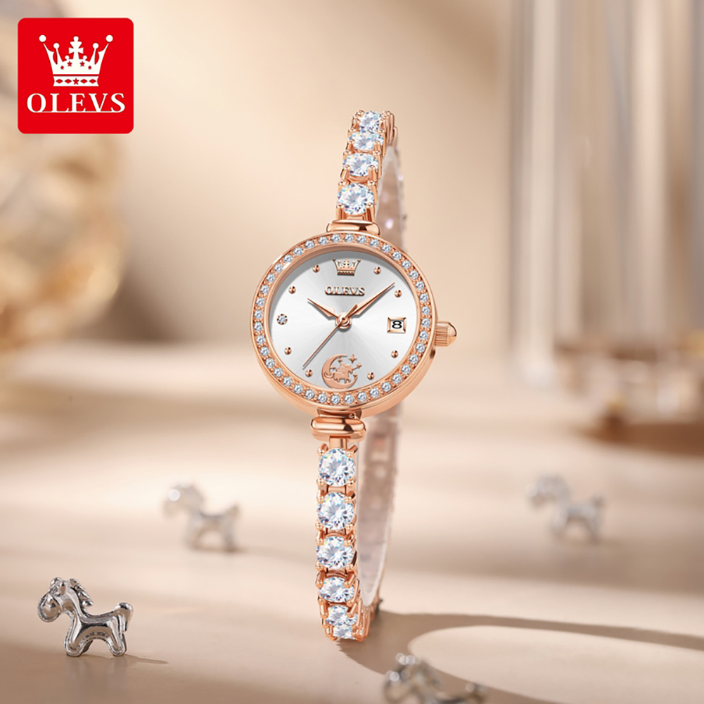 OLEVS 2998 브랜드 정품 여성용 시계 선물 세트 - Jewelry For Watches 리뷰 및 가격