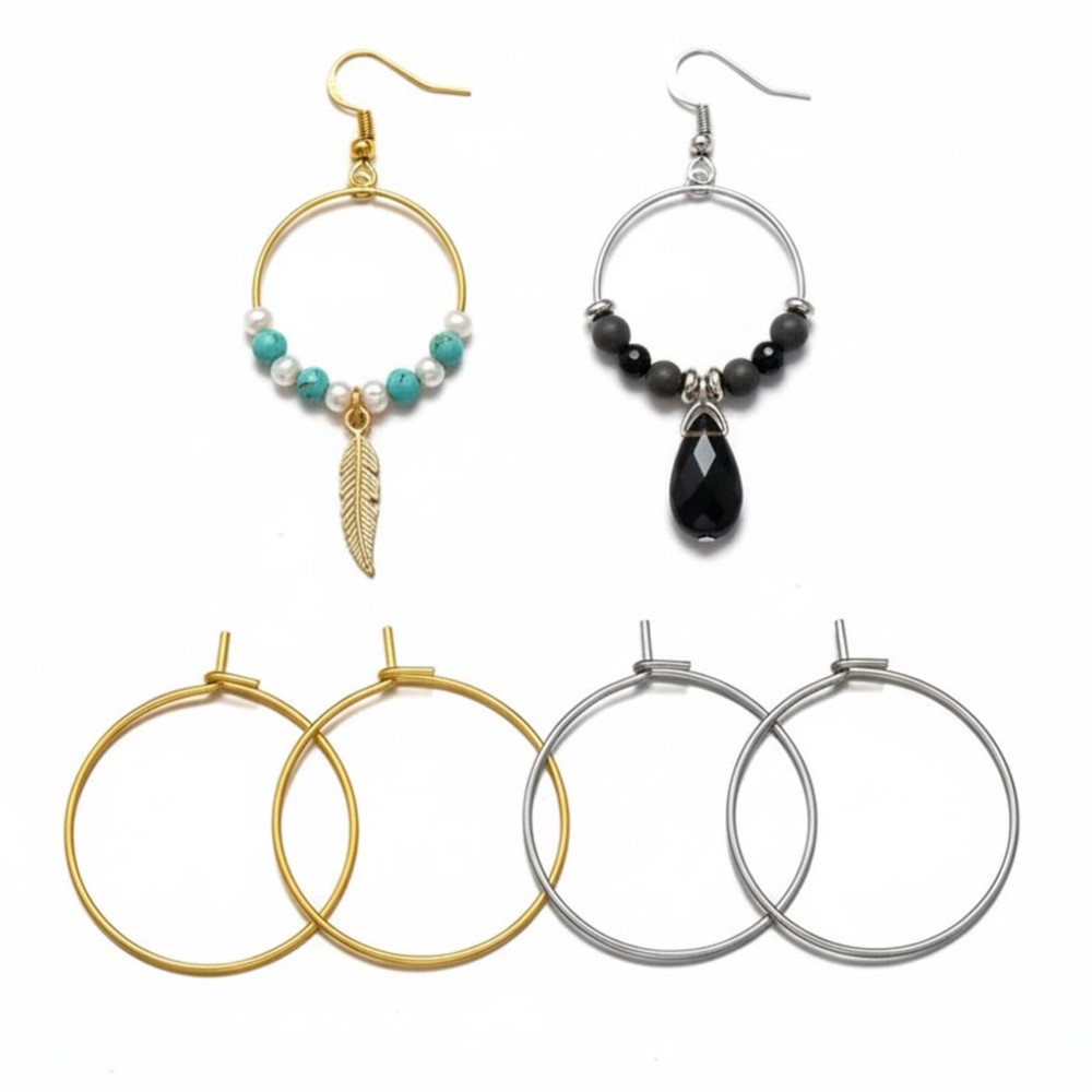 50개 316 스테인리스 스틸 15 20 30 40mm - Hoop Earrings 리뷰 및 가격
