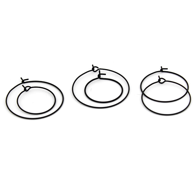 20개 20mm 25mm 30mm 스테인리스 스틸 블랙 - Hoop Earrings 리뷰 및 가격