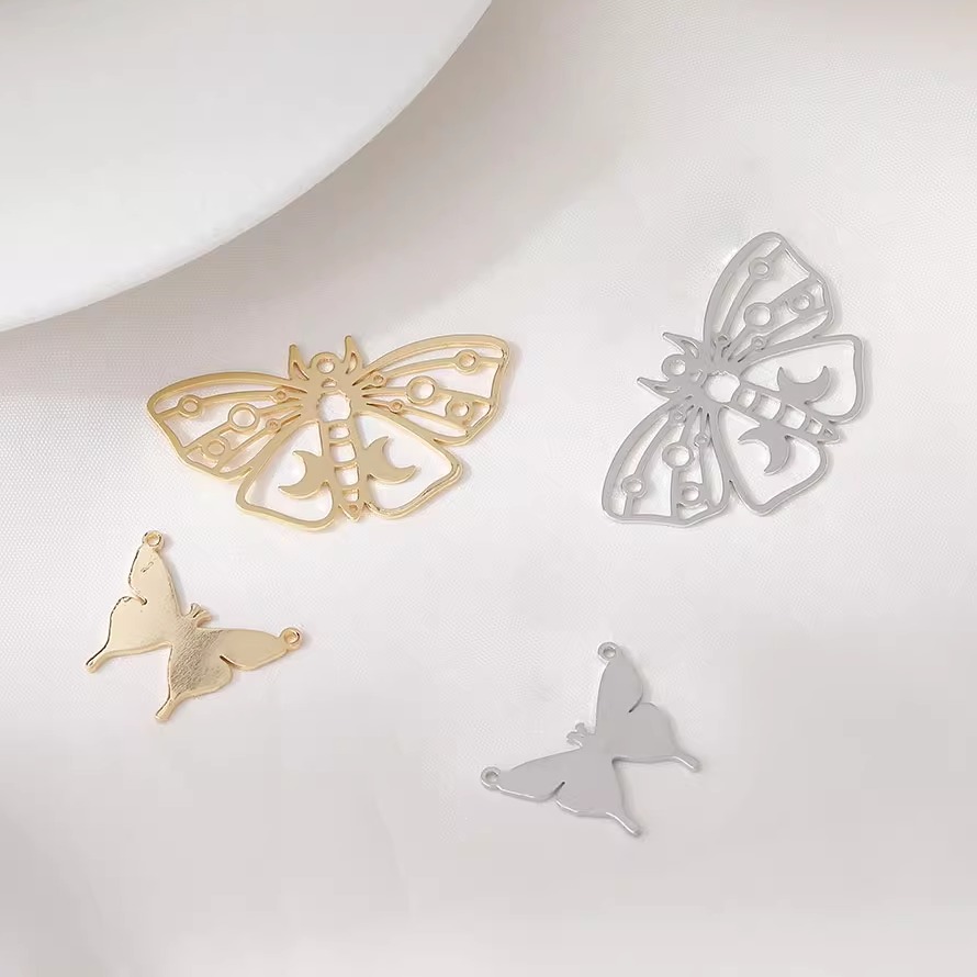 6PCS 14K 골드 도금 시트 부드러운 표면 나비 펜 - Butterfly Pendant Necklace 리뷰 및 가격