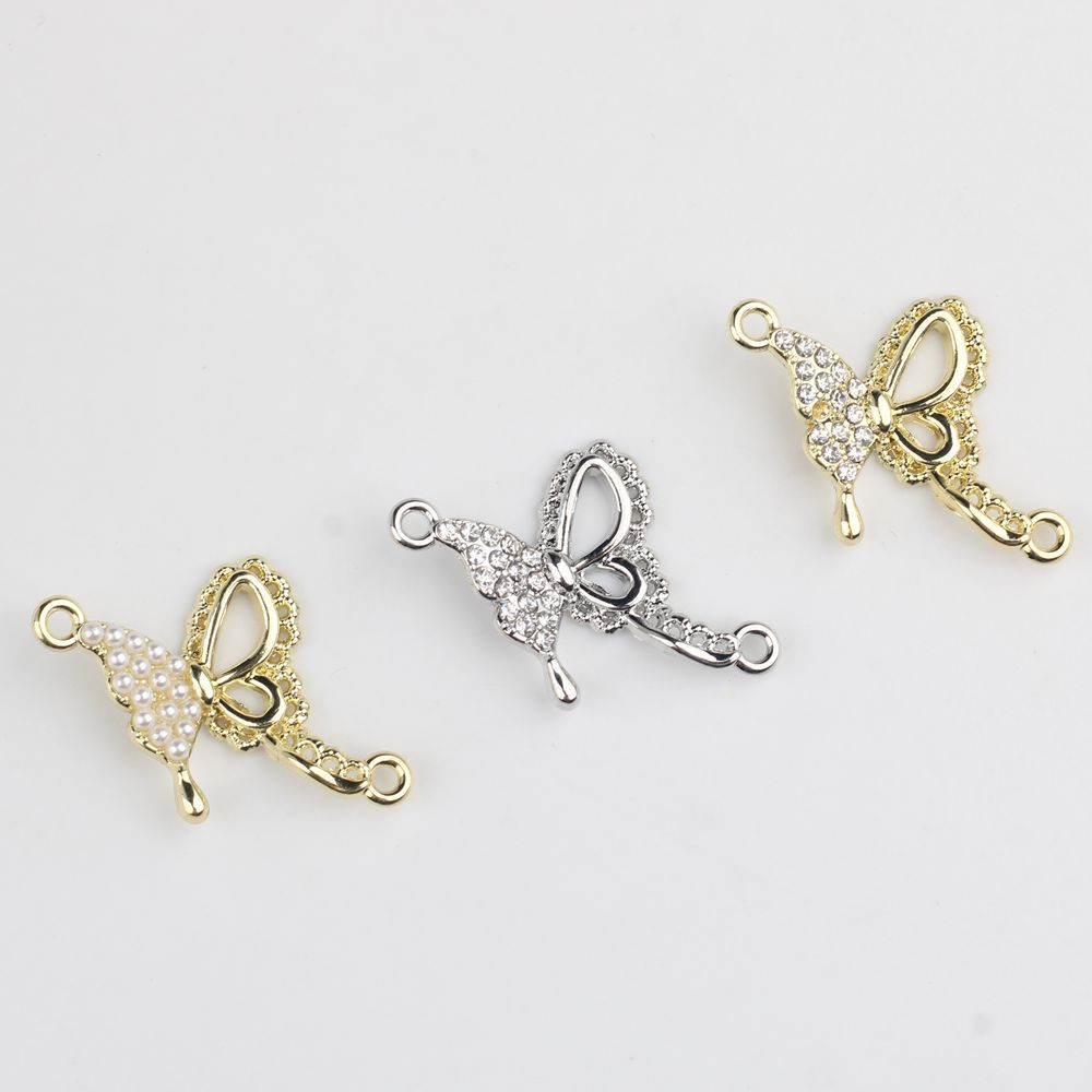 10pcs 패션 나비 모양 펜던트 더블 홀 커넥터 DI - Butterfly Pendant Necklace 리뷰 및 가격