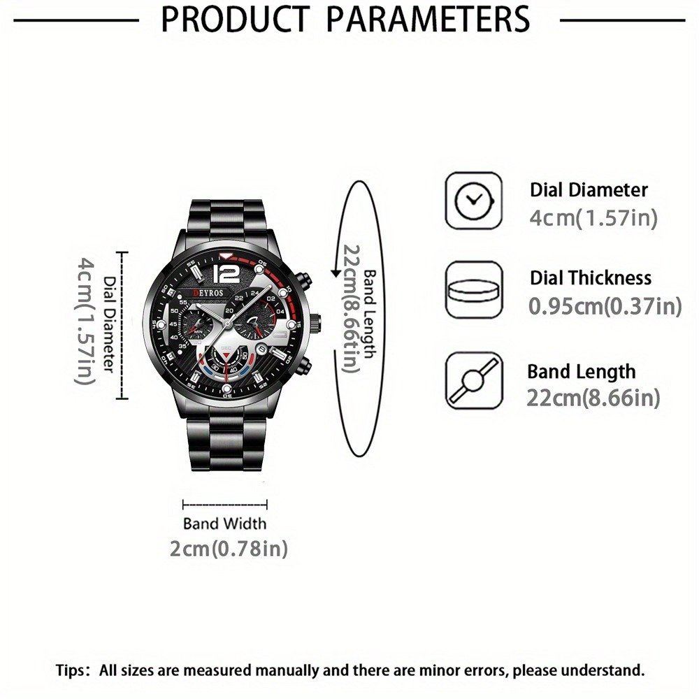 3 개/대 패션 남자 시계 블랙 합금 아날로그 남성 시 - Best Jewelry Watches 리뷰 및 가격