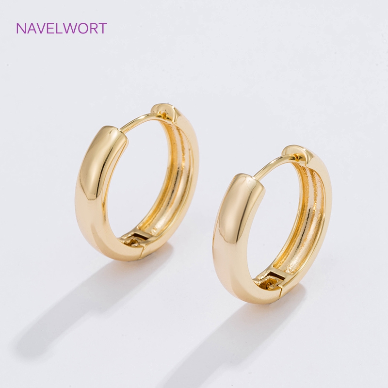 6가지 사이즈의 금도금 원형 후프 귀걸이 여성용 선물, - Hoop Earrings 리뷰 및 가격