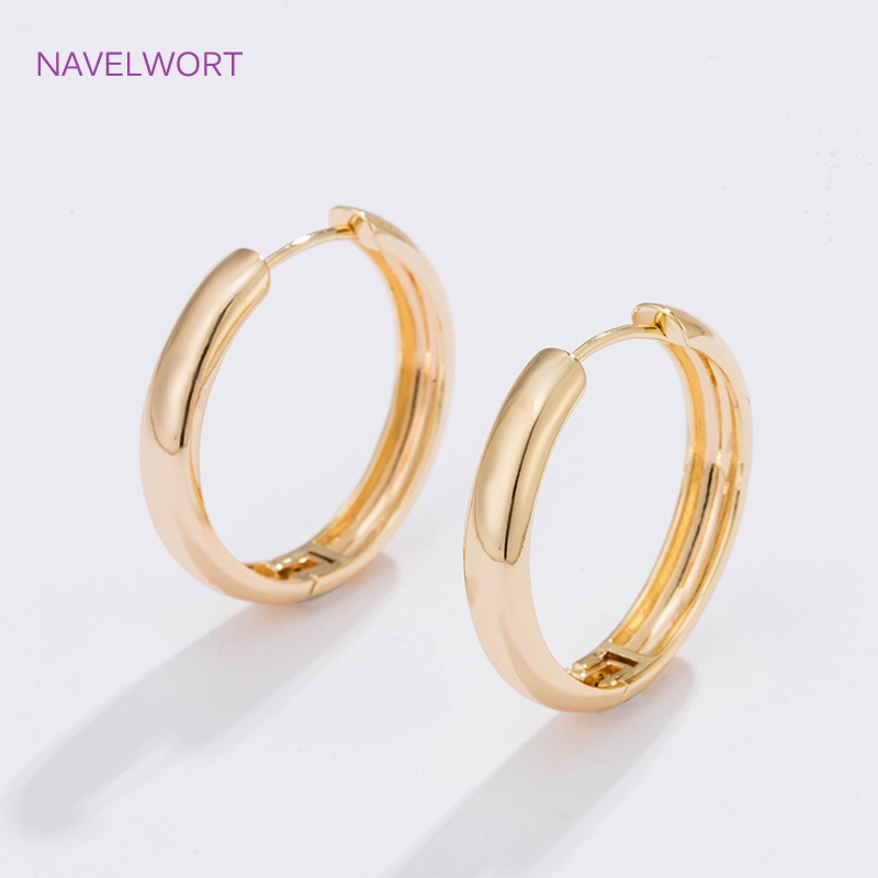 6가지 사이즈의 금도금 원형 후프 귀걸이 여성용 선물, - Hoop Earrings 리뷰 및 가격