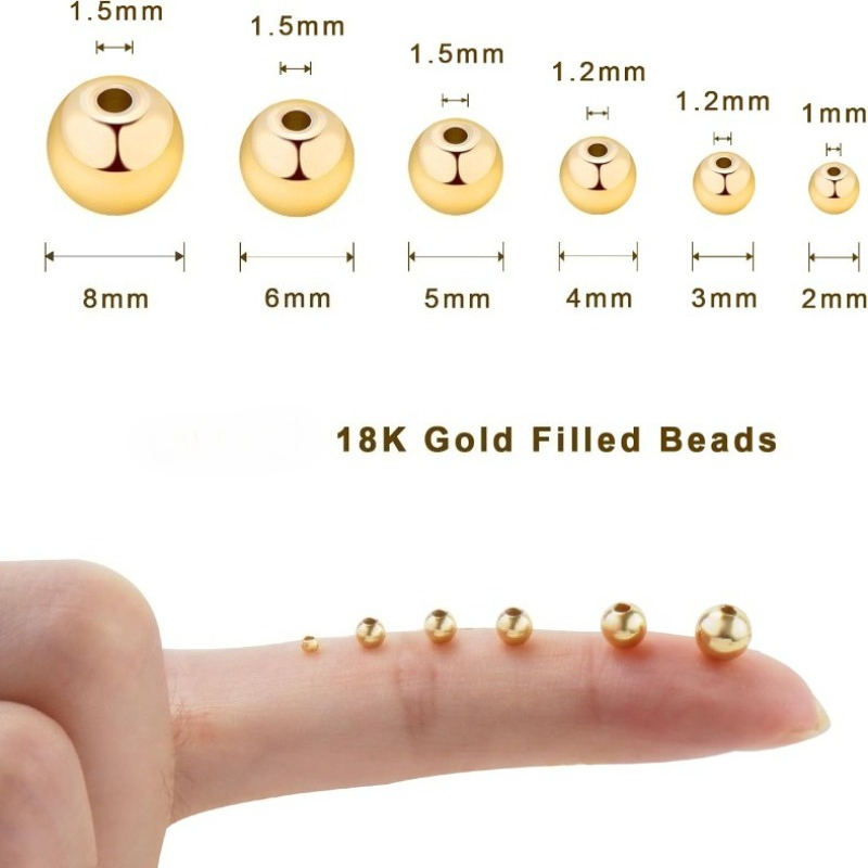 925 스털링 실버 비즈 2mm-10mm 18K 채워진 - Hoop Earrings 리뷰 및 가격