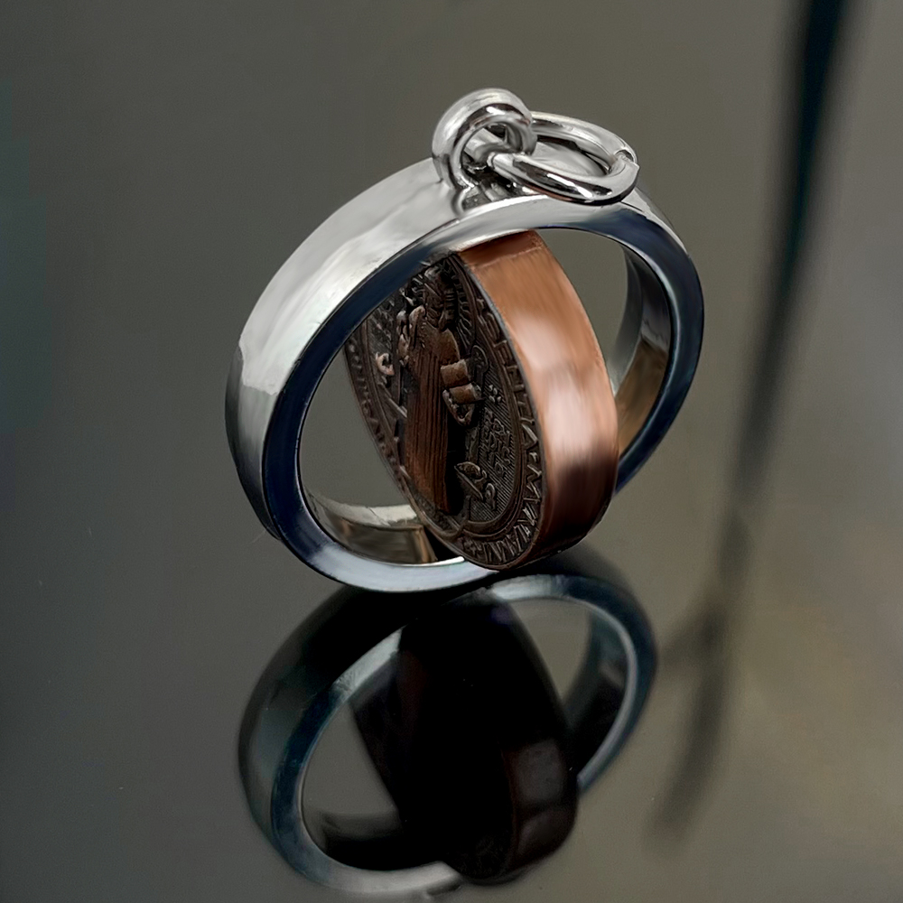새로운 성 베네딕토 메달 목걸이 가톨릭 보호 십자가 펜 - Jewelry & Watches Spółka Z Ograniczoną Odpowiedzialnością Sp Z Oo 리뷰 및 가격