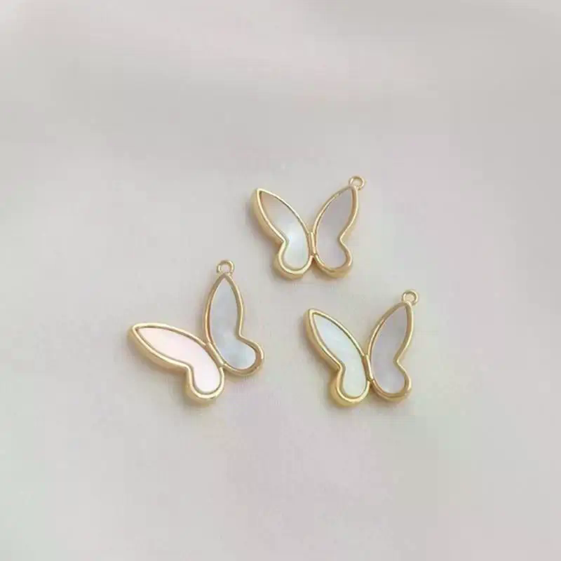 14K 골드 컬러 인레이드 천연 마더 쉘 나비 펜던트  - Butterfly Pendant Necklace 리뷰 및 가격