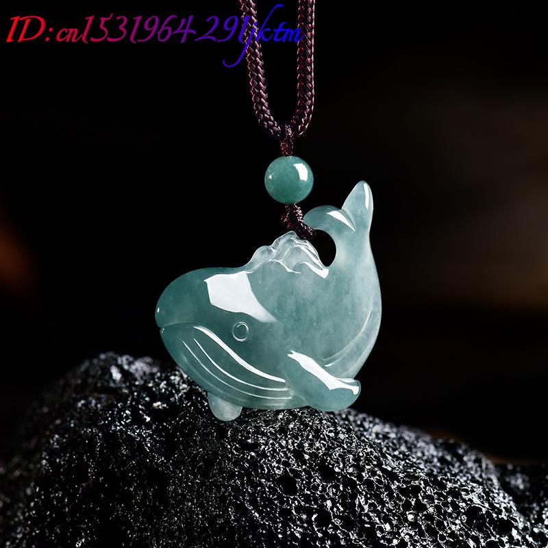 천연 버마산 비취 고래 펜던트 목걸이 액세서리 진짜 옥 - Jewelry & Watches Spółka Z Ograniczoną Odpowiedzialnością Sp Z Oo 리뷰 및 가격