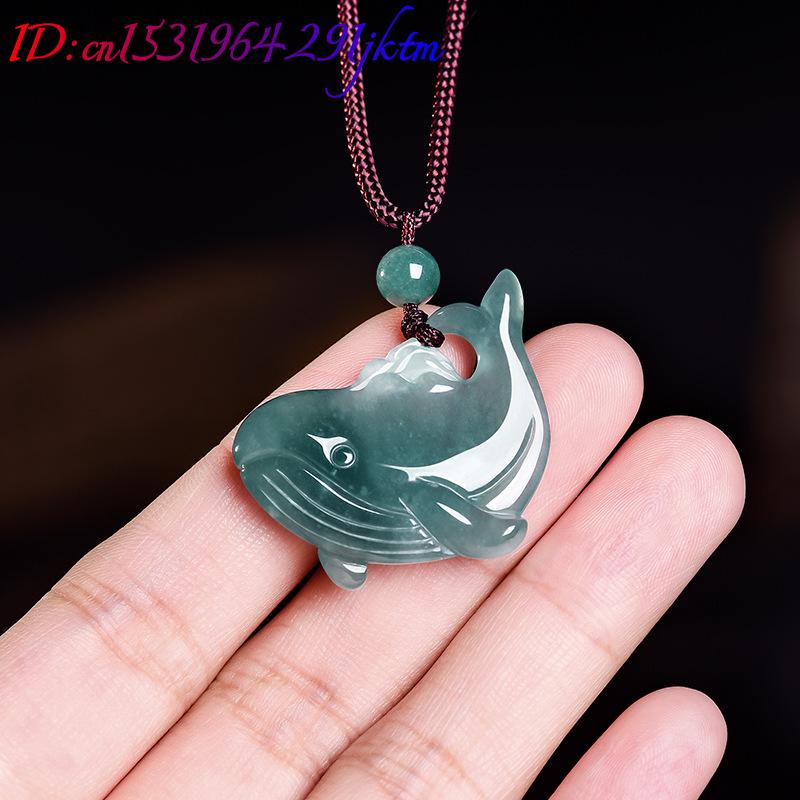 천연 버마산 비취 고래 펜던트 목걸이 액세서리 진짜 옥 - Jewelry & Watches Spółka Z Ograniczoną Odpowiedzialnością Sp Z Oo 리뷰 및 가격