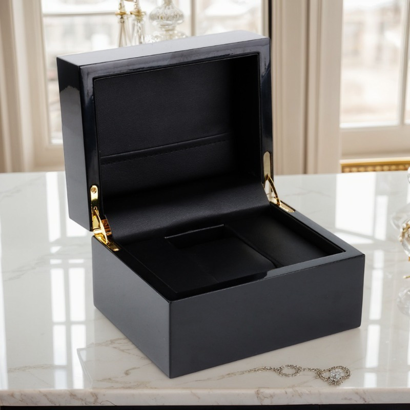 고품질 블랙 시계 보관 상자 나무 가죽 라이닝 쥬얼리  - Best Jewelry Watches 리뷰 및 가격