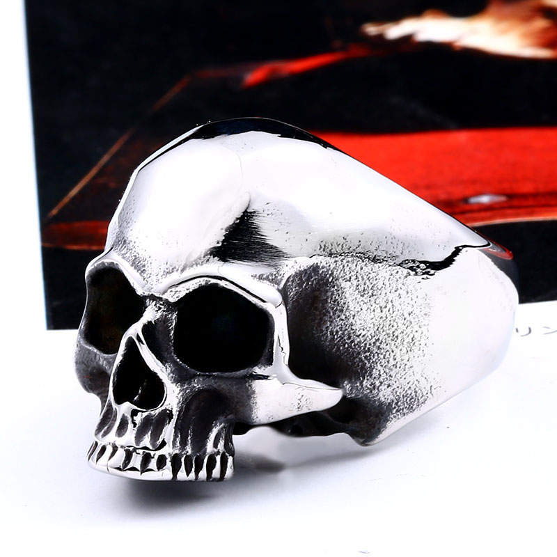 Beier 316L 스테인레스 스틸 빈티지 펑크 해골  - Gothic Skull Ring 리뷰 및 가격
