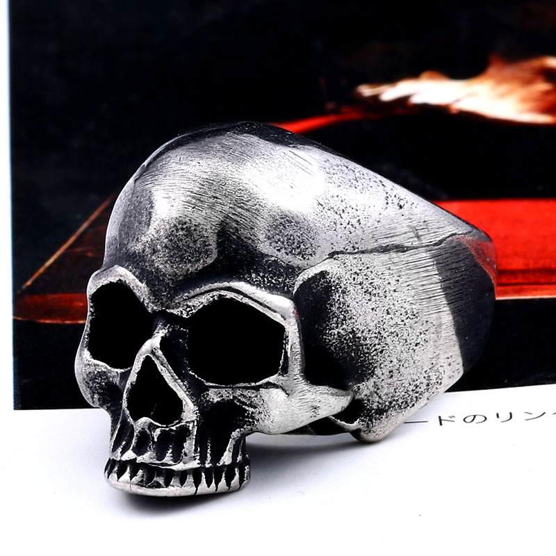 Beier 316L 스테인레스 스틸 빈티지 펑크 해골  - Gothic Skull Ring 리뷰 및 가격