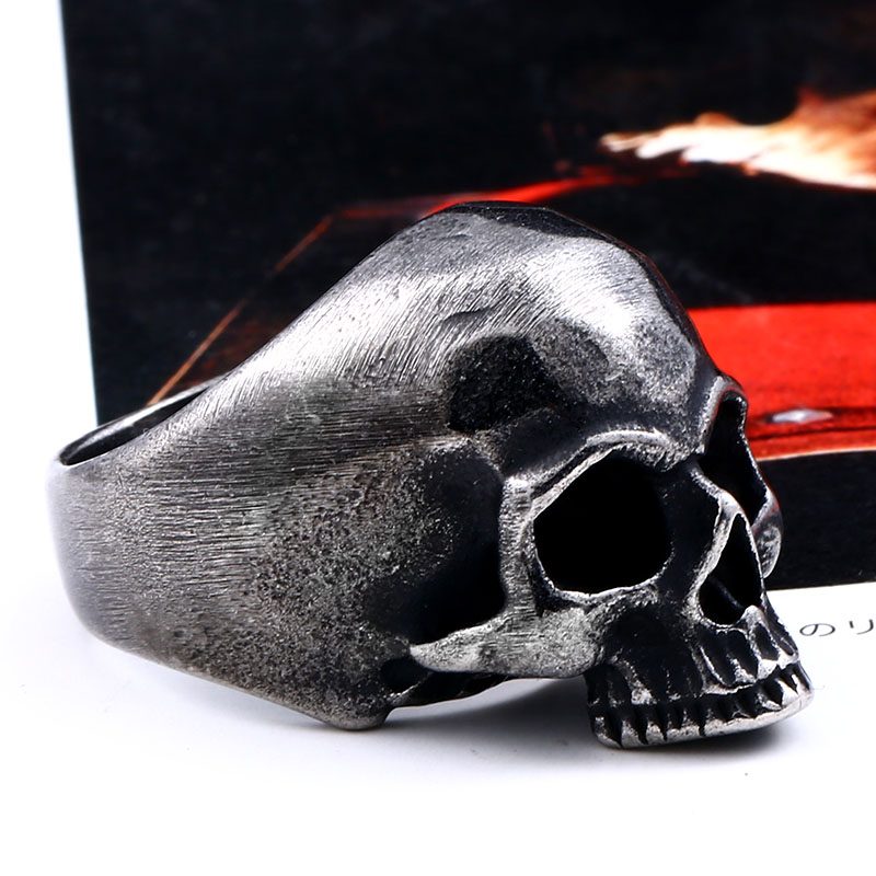 Beier 316L 스테인레스 스틸 빈티지 펑크 해골  - Gothic Skull Ring 리뷰 및 가격
