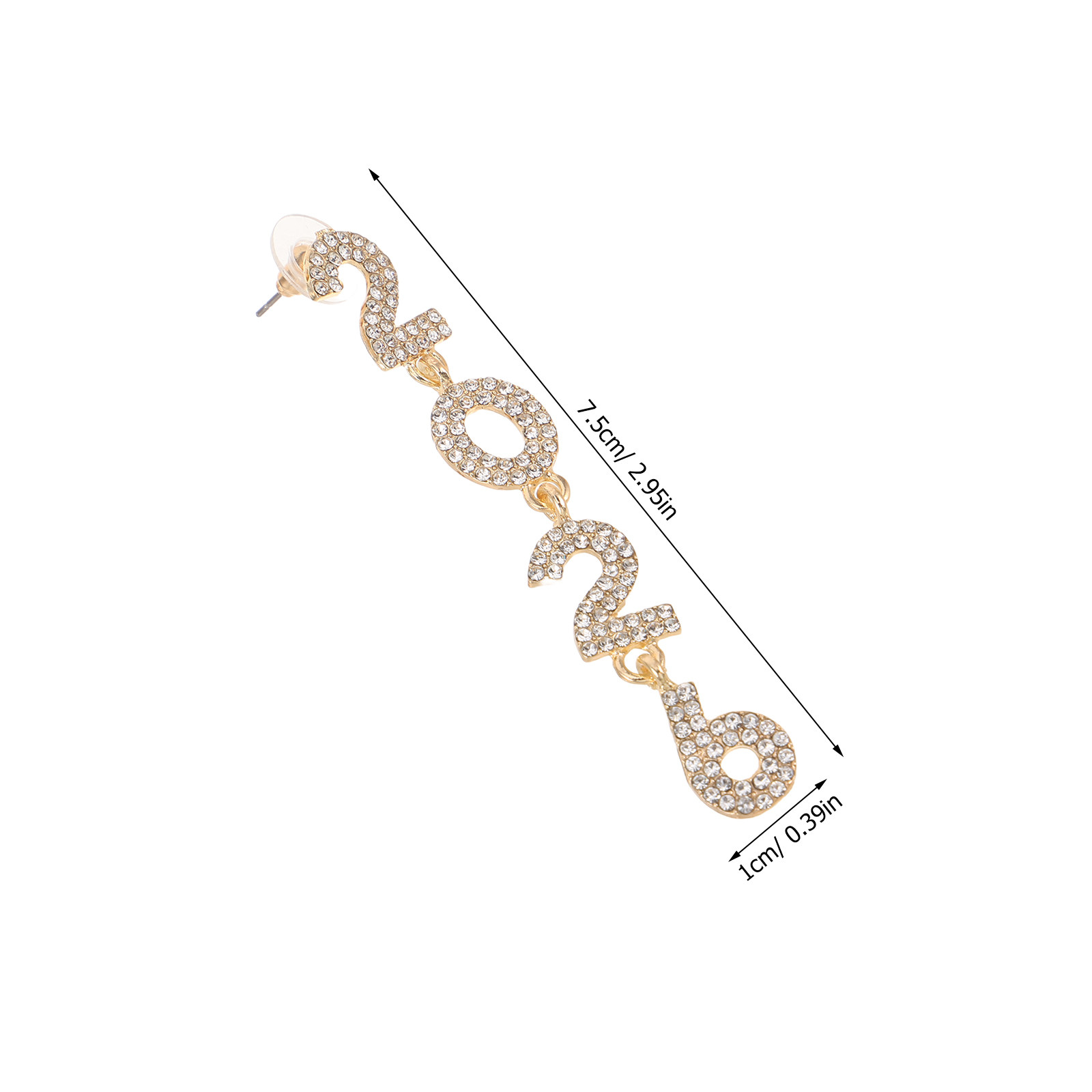 1쌍 2026년 여성용 댕글 귀걸이, 라인스톤 후프 롱 - Eve Jewelry & Watches Distribuidor Oficial Rolex Buenos Aires 리뷰 및 가격