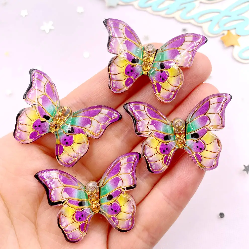 10pcs 다채로운 아름다운 나비 인형 플랫 백 라인  - Paradise Jewelry & Watches Llc Miami 리뷰 및 가격