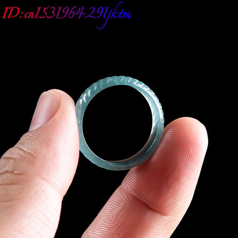 블루 리얼 버마산 경옥 반지 고급 에메랄드 조각 선물  - Jewelry & Watches Spółka Z Ograniczoną Odpowiedzialnością Sp Z Oo 리뷰 및 가격