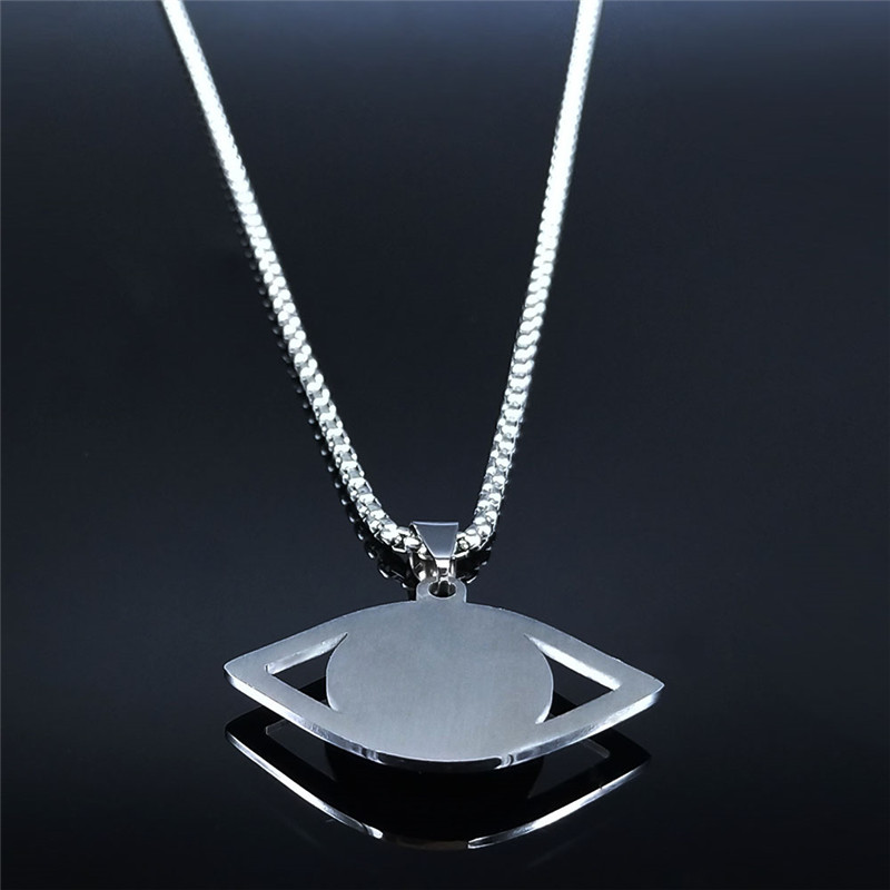 이슬람 하마사 푸른 눈 목걸이 스테인리스 스틸 터키 눈 - Jewelry & Watches Spółka Z Ograniczoną Odpowiedzialnością Sp Z Oo 리뷰 및 가격