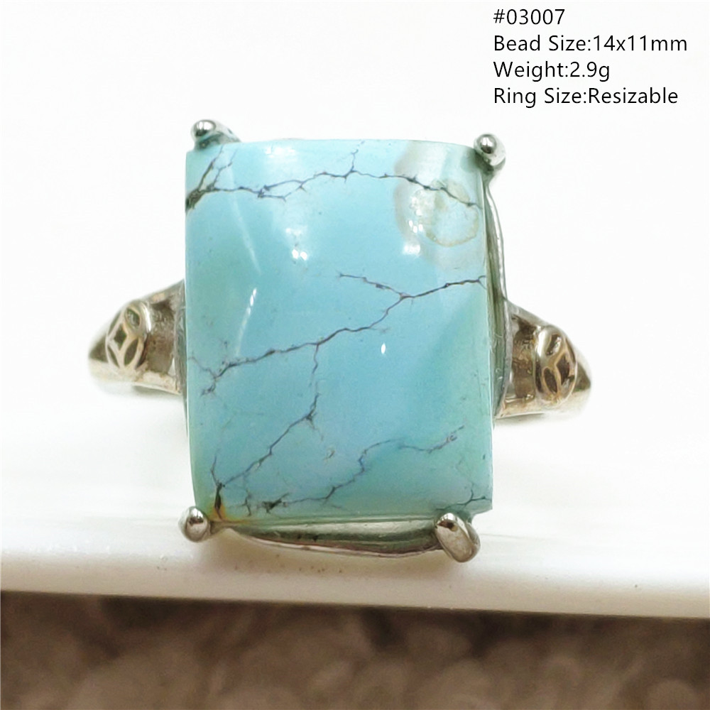 남녀공용 천연 녹색 터키석 반지, 타원형 925 스털링 - Turquoise Stone Ring 리뷰 및 가격