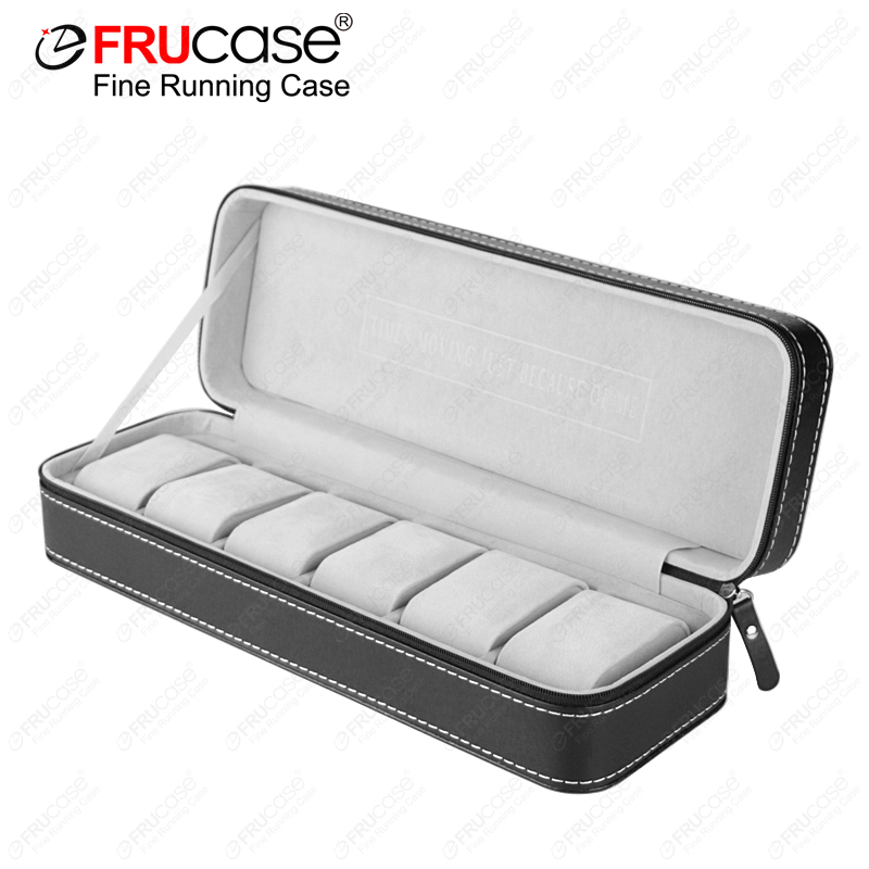 FRUCASE 블랙 시계 상자 6/12 그리드 PU 가 - Best Jewelry Watches 리뷰 및 가격