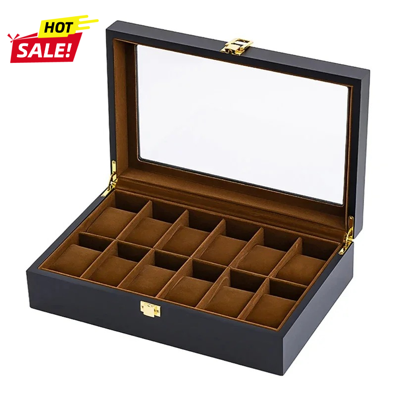 수제 고급 나무 시계 보관함 6/10/12칸 시계 진열 - Jewelry Box That Holds Watches 리뷰 및 가격
