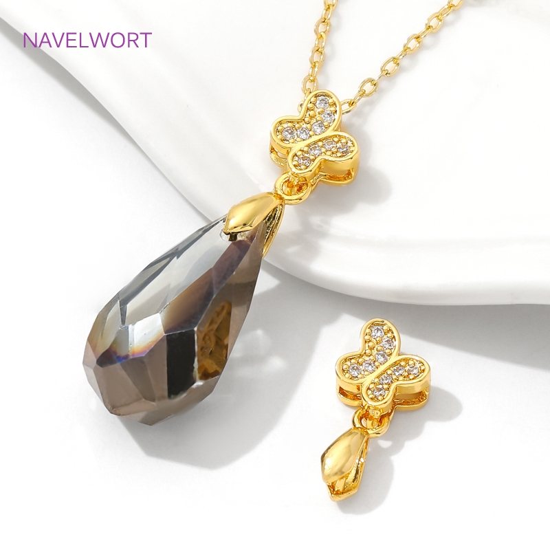 황동 핀치 Bails 18K 골드 도금 나비 펜던트 C - Butterfly Pendant Necklace 리뷰 및 가격