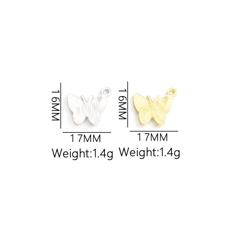100개/세트 나비 펜던트 참 크리스탈 장식 참 DIY - Butterfly Pendant Necklace 리뷰 및 가격