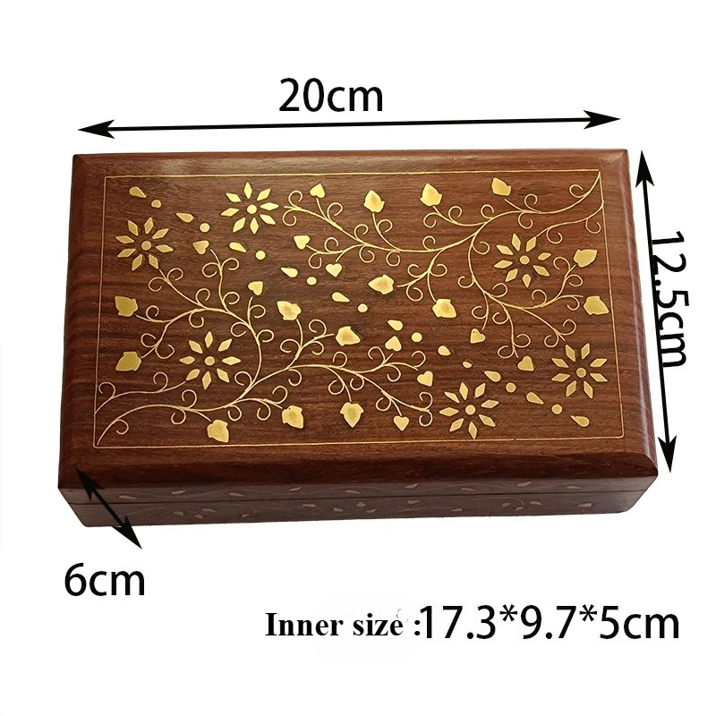 수공예 구리 장식 원목 보석함 인도산 로즈우드 시계,  - Indian Jewelry Watches 리뷰 및 가격