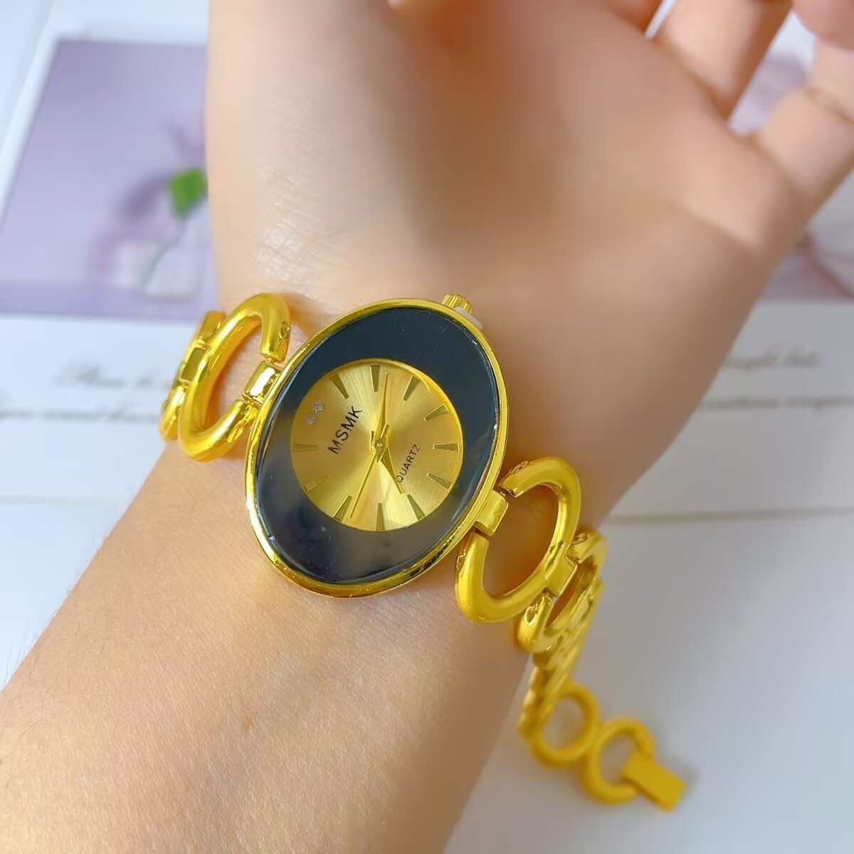 연인을위한 새로운 미국 24K 골드 도금 시계 웨딩 파 - Jewelry For Watches 리뷰 및 가격